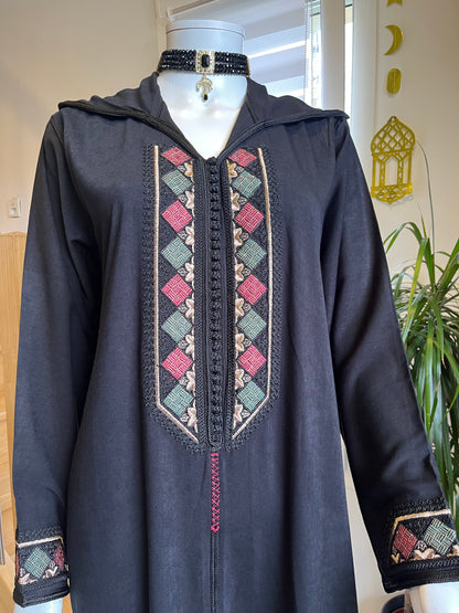 Djellaba Rayhana - Noir