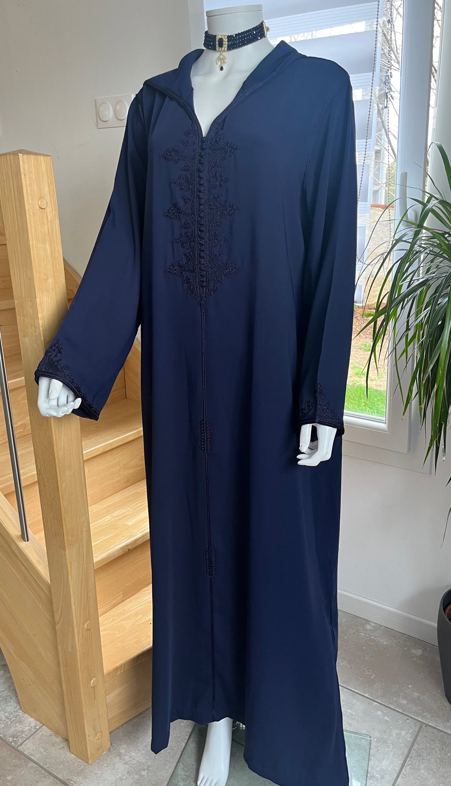Djellaba Nejma - Bleu marine