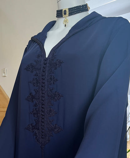 Djellaba Nejma - Bleu marine